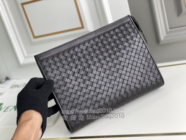 Bottega veneta高端男包 98017 寶緹嘉胎牛皮編織手拿包 BV經典款男士手包  gxz1352